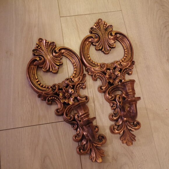 Two 70s Retrol Candle Wall Hangers - Picture 4 of 4